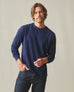 Men's Premium Slub Crew Tee Long Sleeve - Pageant Blue